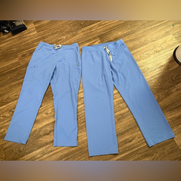 Figs Scrub Pants Light Blue Mens Large PO 1568 1518 - Picture 1 of 12